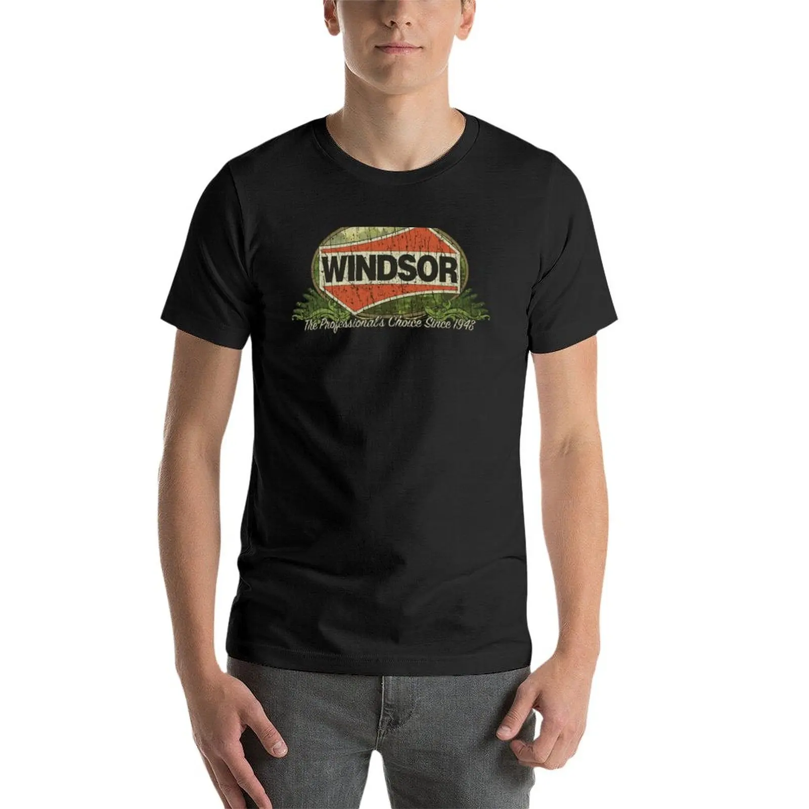 Camiseta de manga curta Windsor Forestry Tools masculina, roupa estética, camiseta 1920