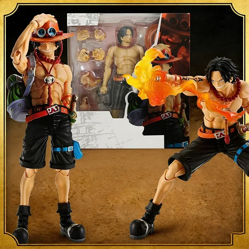 

SHF Portgas D. Ace 17cm Action Figure - Anime One Piece Fire Fist Character PVC Movable Model Toy for Collection And Decoration
