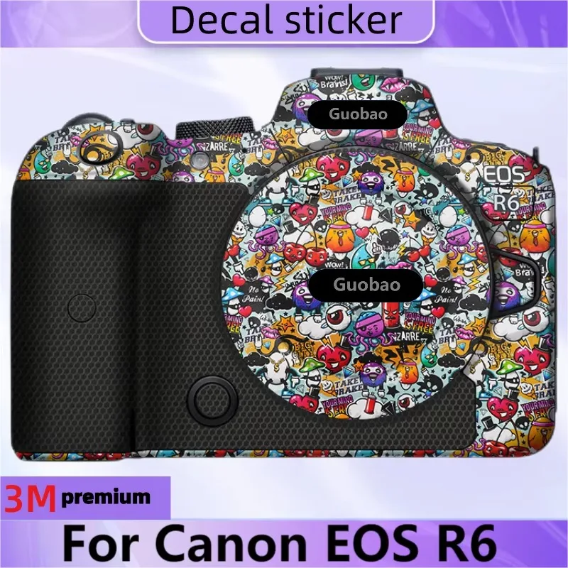 

For R6 Camera Skins Anti-scratch Cover Film for Canon EOS R6 Premium Decal Skin EOSR6 Protector Sticker 3M Vinyl Material