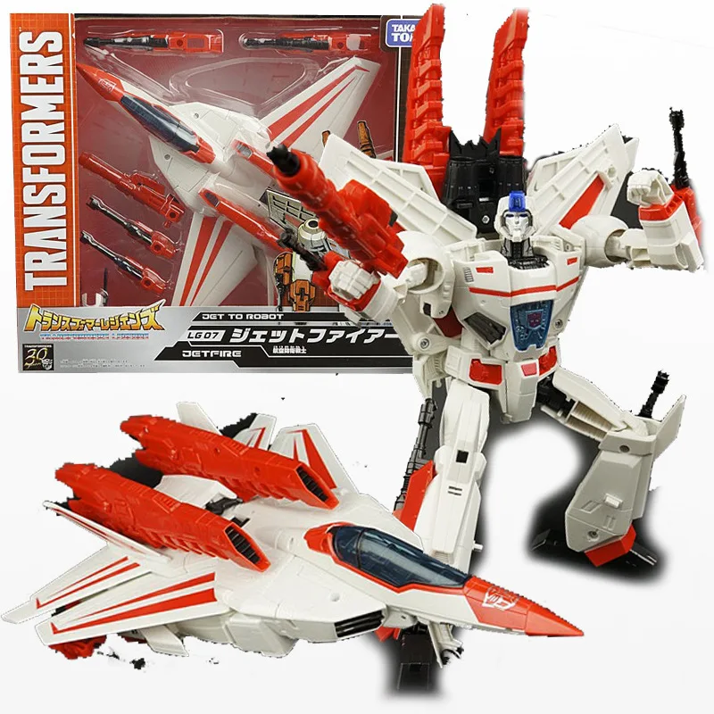 TAKARA juguete de transformación versión japonesa clásico 4,0 LG07 LG-07 líder IDW Skyfire Thundercracker Starscream KO muñeca de acción