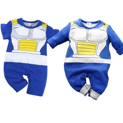 Newborn Costume Baby Anime Romper Boy Kakashi Akatsuki Chopper Zoro Vegeta Cosplay Clothes Infant Jumpsuit Clothes 0-18 Months