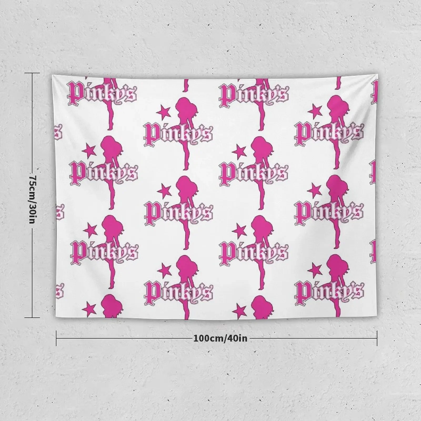 Pinky's Cabaret Bar Girl Logo Tapestry For Bedroom House Decoration Tapestry