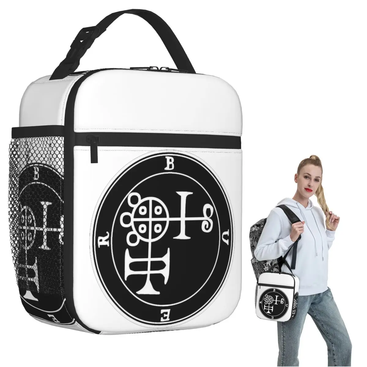 Demon Buer Seal Insulated Lunch Bag for Women Children Portable Food Boxes Thermal Lunch Box Tote