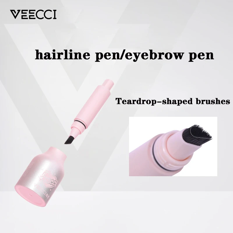 VEECCI stylo à sourcils liquide crayon à sourcils longue durée imperméable vif sauvage sourcil presse naturelle teinte à sourcils polyvalente