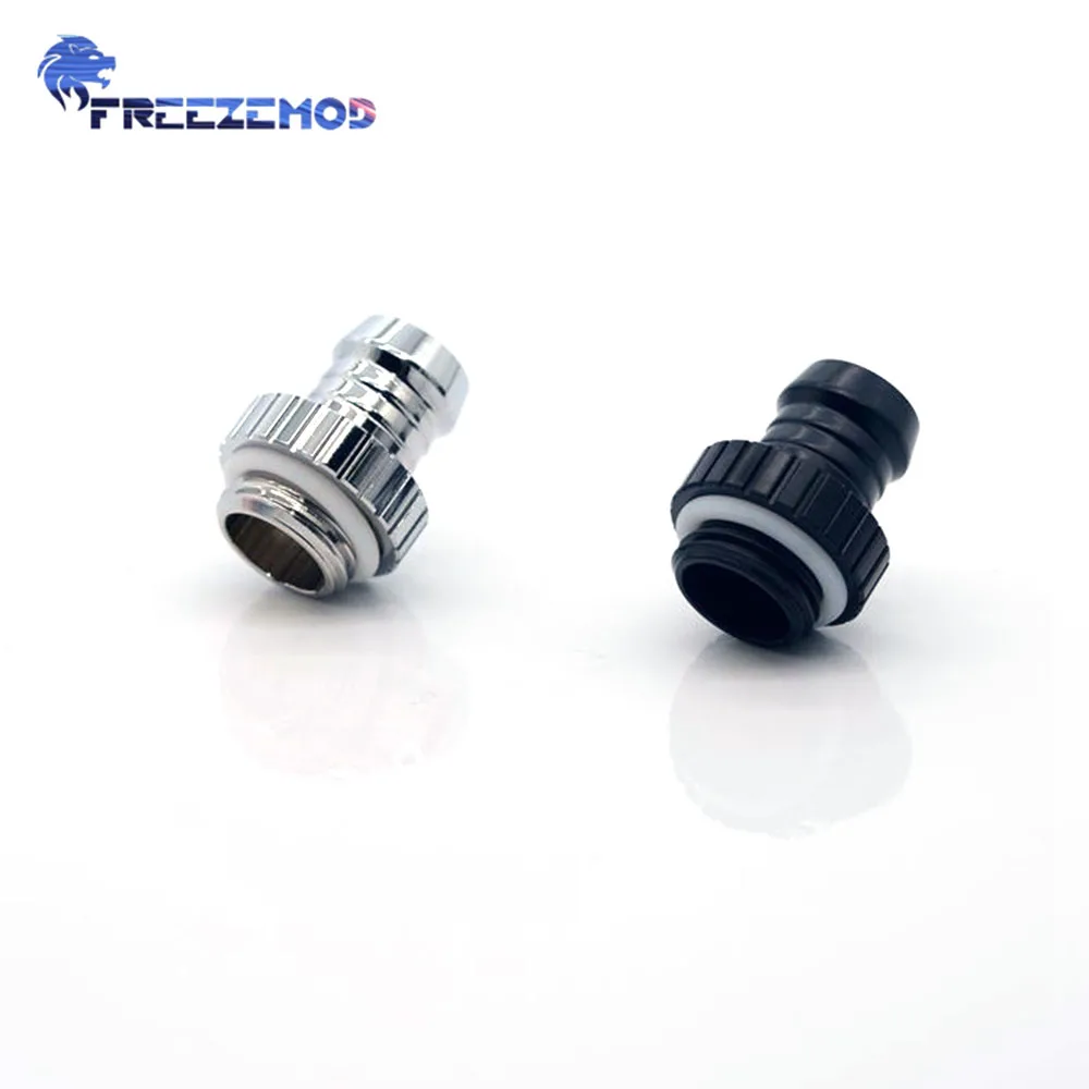 FREEZEMOD Pagoda Torque Hexagonal Fixed Barb Fitting ID8-11mm Soft Tube Fitting Hose Connector Coppr Water Cooler BBT-3F