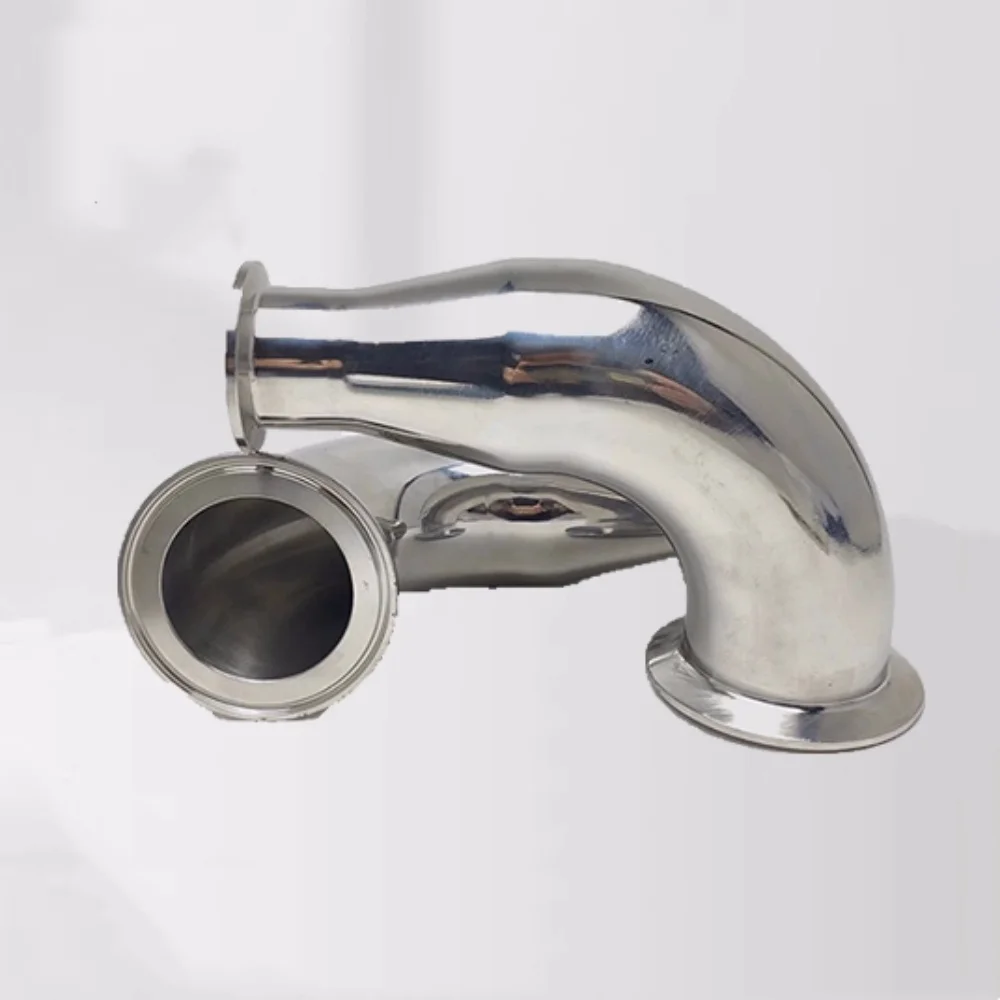 

Clamp OD77.5mm X OD91mm Reducing Elbow SS304 Quick Installation Variable Diameter Elbow Sanitary Grade Joint Reducer Elbow