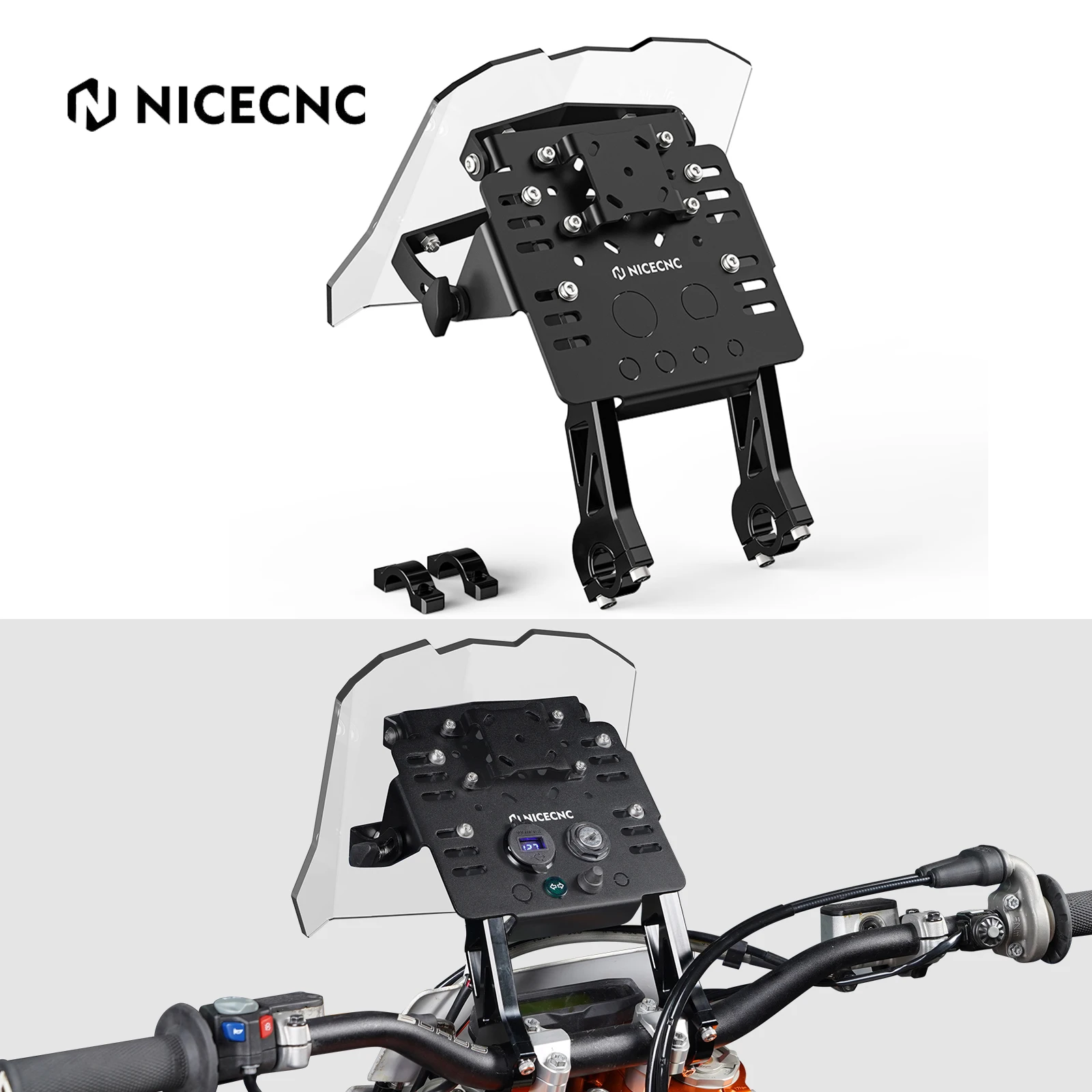 Para ktm 2004-2024 exc 300 tpi exc 250 sxf 250 sxf 450 exc 450 excf 250 sx xc xcf xcw xcfw tpi gps suporte de montagem mini kit carenagem