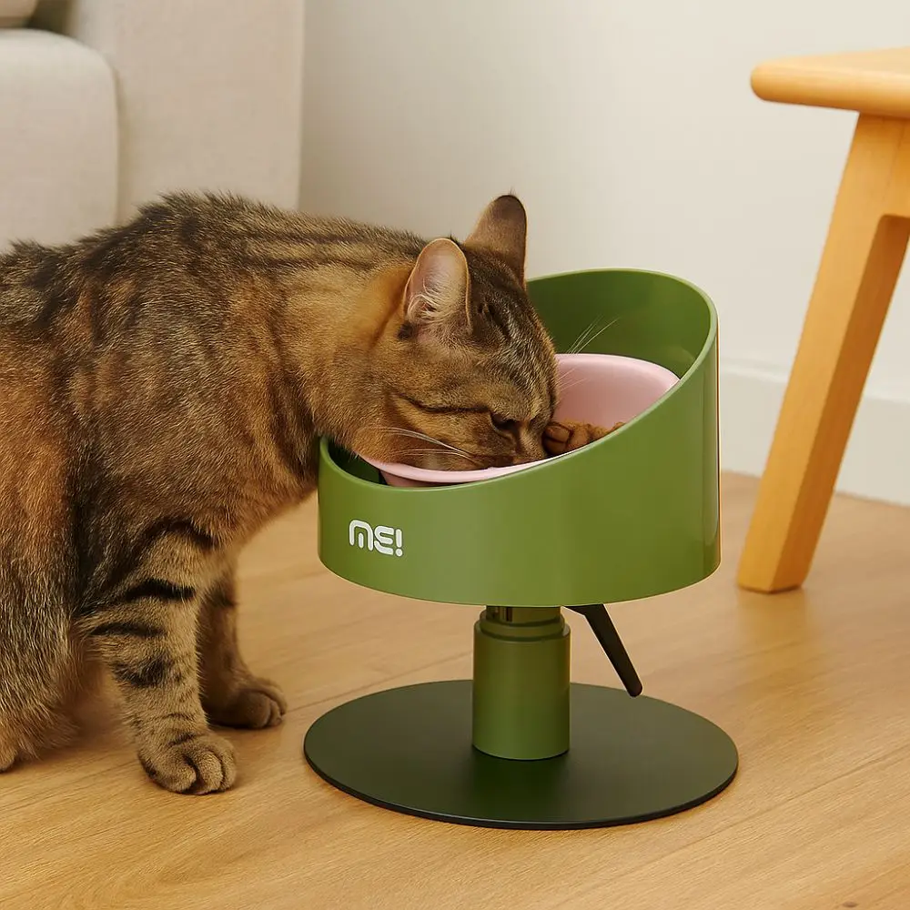 

Cat Food Bowl Adjustable Cat Ceramic Bowl Non-Slip Flower Shaped Anti Vomiting Bowl Neck Protection Cat Feeder For Cat Dog