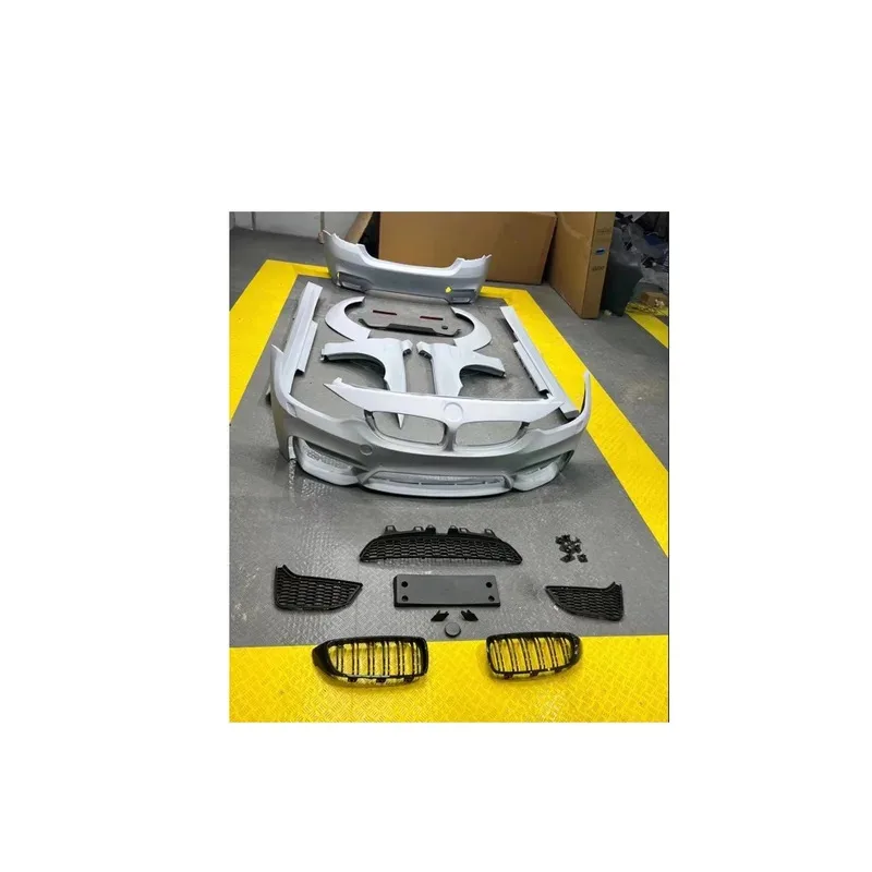 

Car Accessories Hot Sale Car Front Rear Bumper Grille Side Skirt M4 Wide Body Kit For 4 Series F32