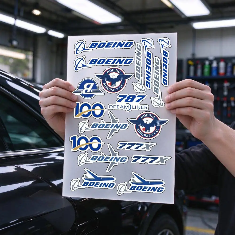 B-o-e-ing Aircrafft 787 Dreamliner Waterproof Vinyl Stickers for Car Motorcycle Bike Skateboard Laptop Bottle Phone