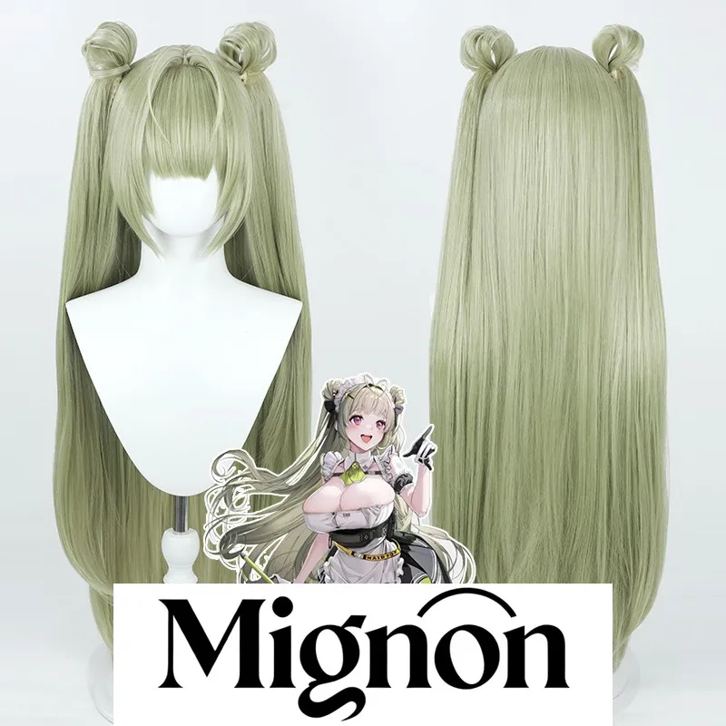 승리의 여신: 니케 소다 코스프레 가발 메이드 소다 (별도의 포니테일 포함)