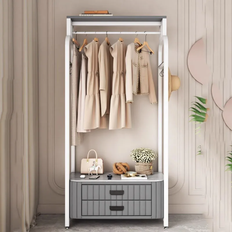 Saving Standing Clothes Rack Closet White Place Women Modern Clothes Rack Entrance Living Room Armoires De Salon Home Furniture