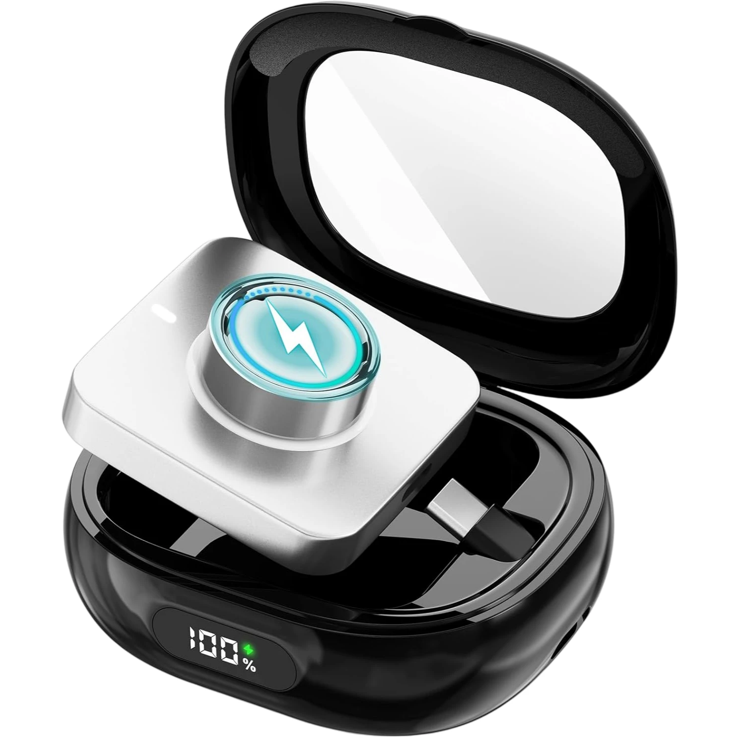 For Oura Ring 4 and For Oura Ring 3 Charging Case with 2000mAh Built-in Battery and 45-Day Standby Runtime per Charge