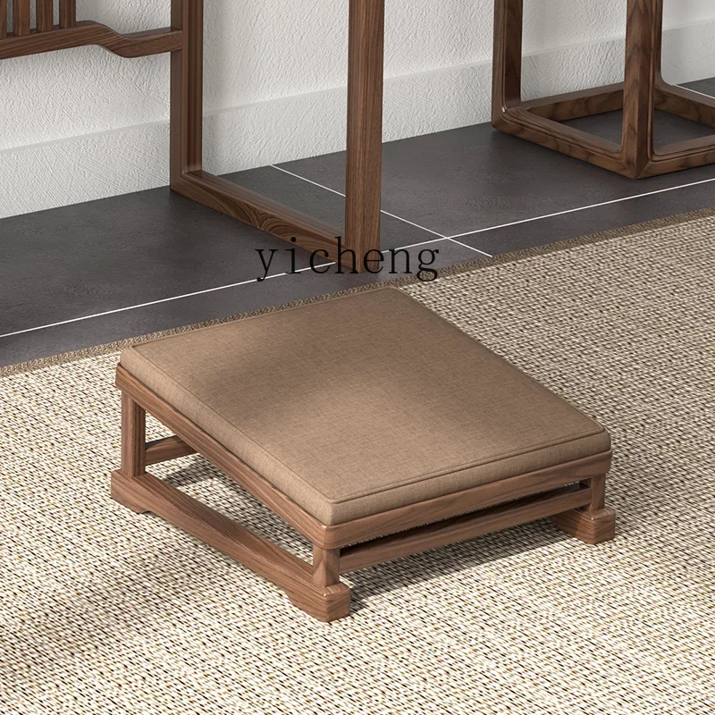 V6  solid wood worship stool New Chinese solid wood worship stool Household worship mat Thickened futon and seat cushion
