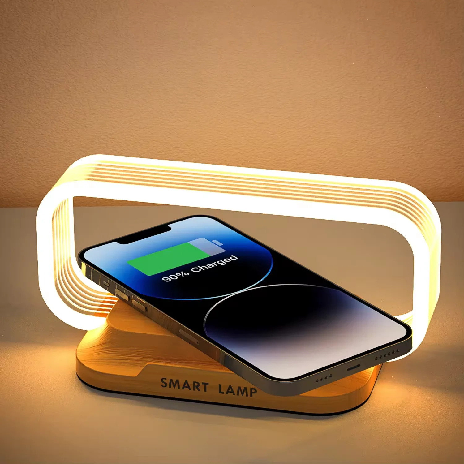 

Desk Lamp With Wireless Charger 10W Fast Charger Multifunctional Wireless Charger LED Night Light Touch Control