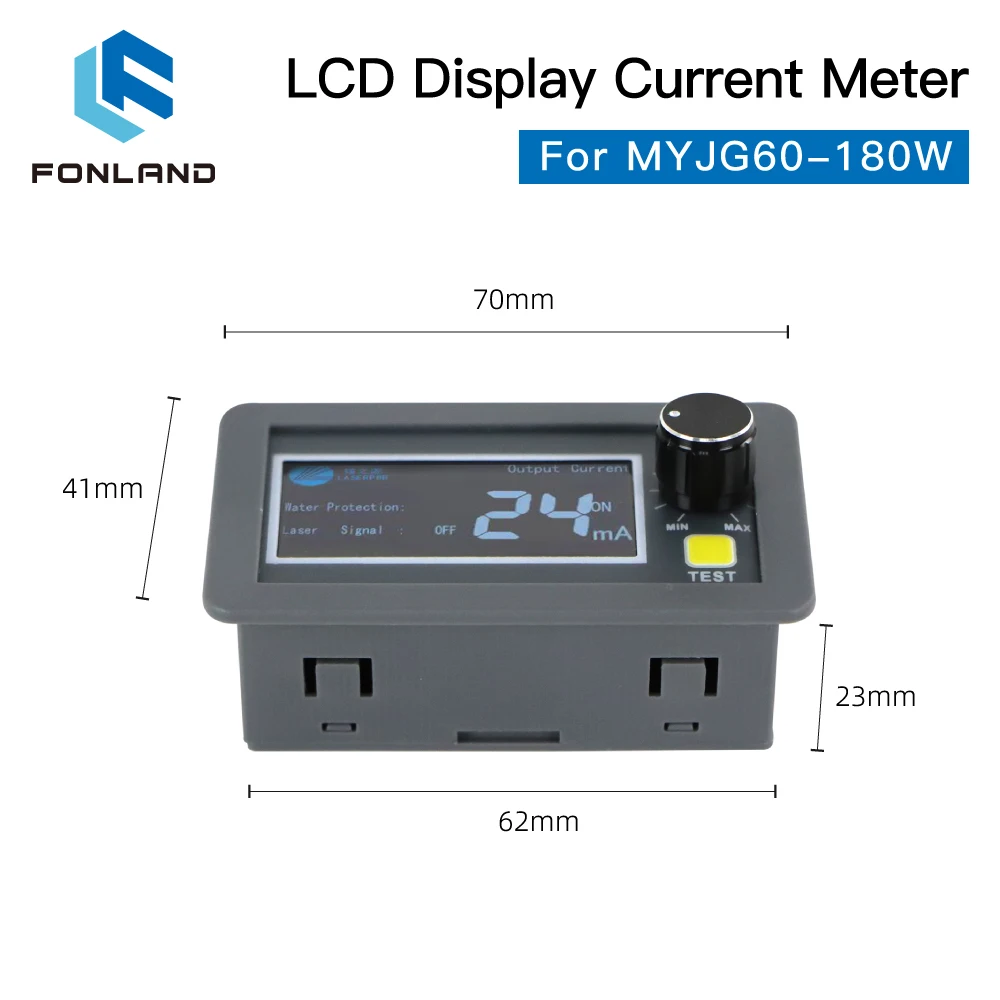 FONLAND LCD Display CO2 Current Meter External Screen for MYJG HY Series 100W &150W CO2 Laser Power Supply