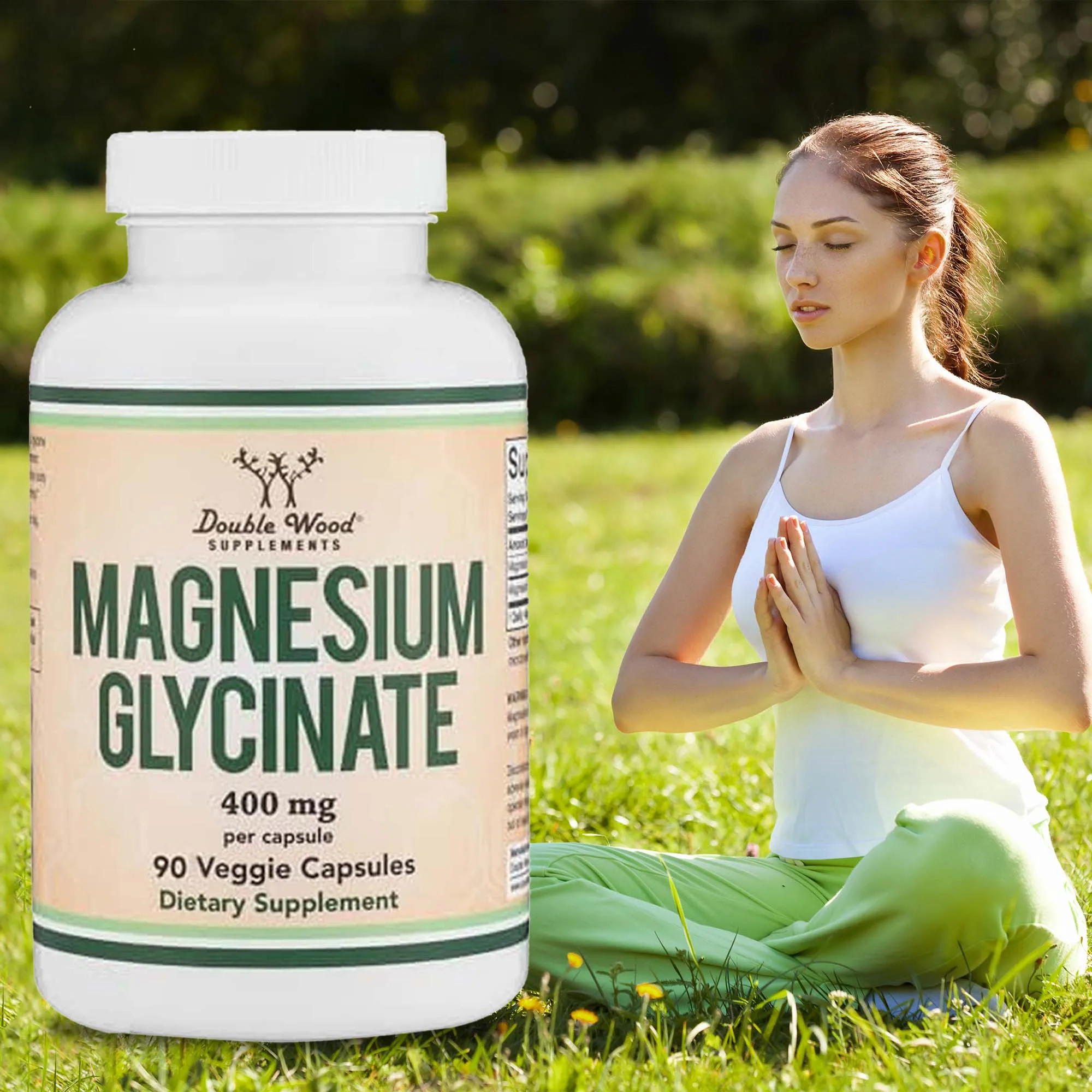 

Magnesium Glycinate - Nerves System, Improve Mood Nervous, Muscles Recovery, Heart Health, Sleep Quality Support Capsules