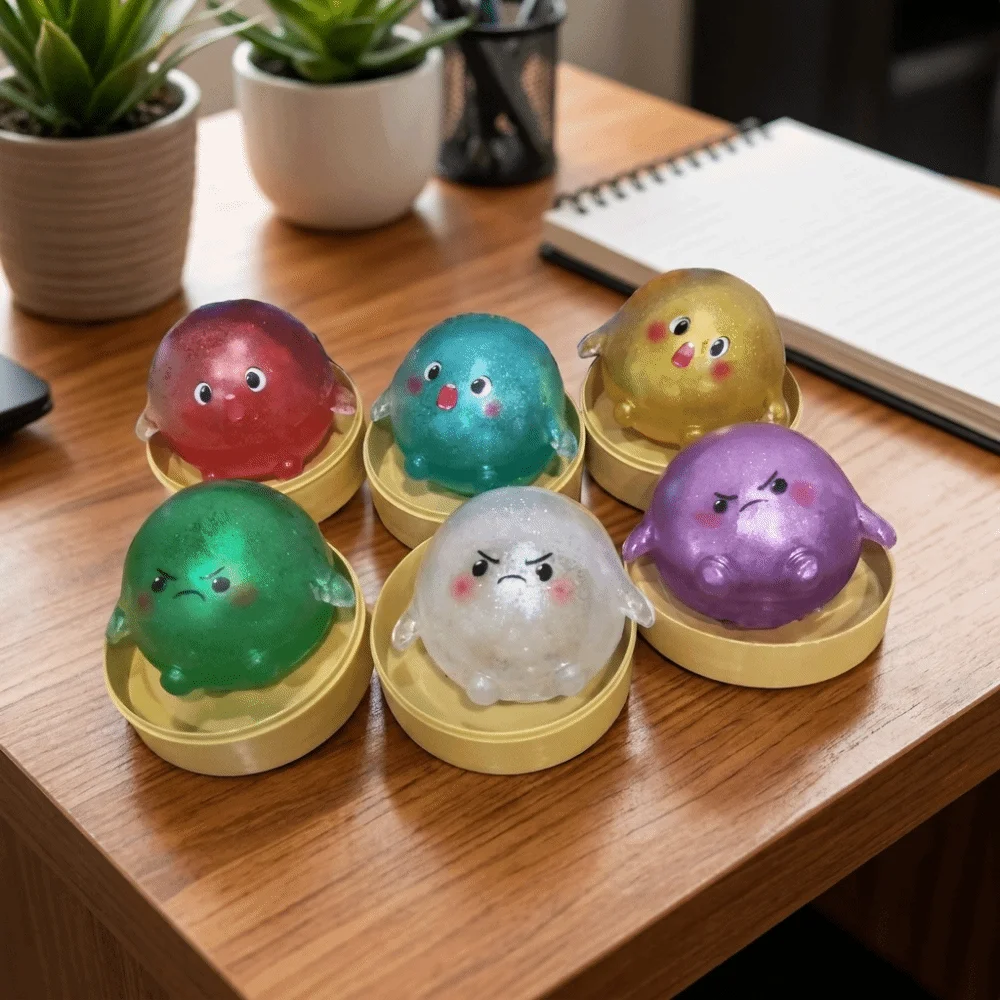 Fun Squeezing Fun Squeeze Stretchy Squeeze Popped Beads Stuffed Soft Glitter Squishy Portable Round Pinching Fun Pinch