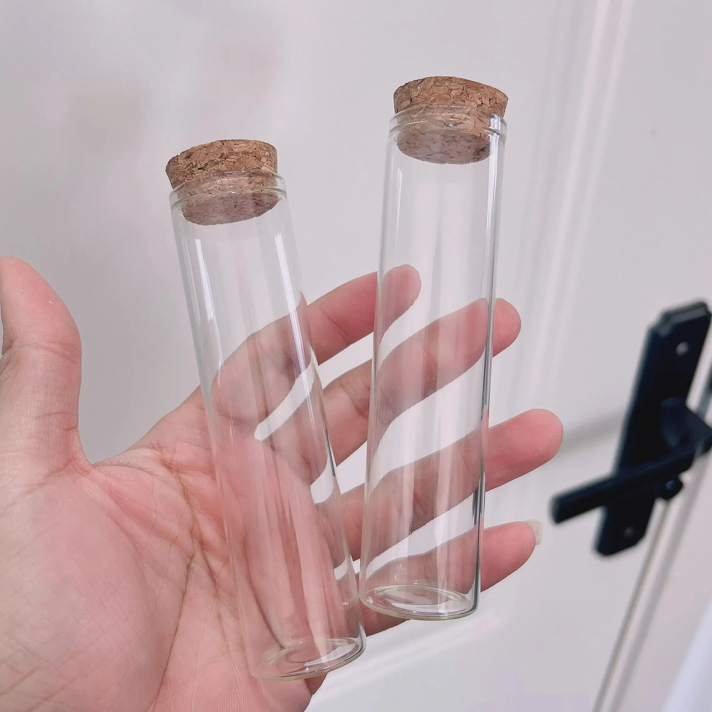 

12 PCS 25*30*120mm 60ml Small Glass Bottling Bottles Glass Jars Spicy Storage Empty Glass Container Test Tube Vials