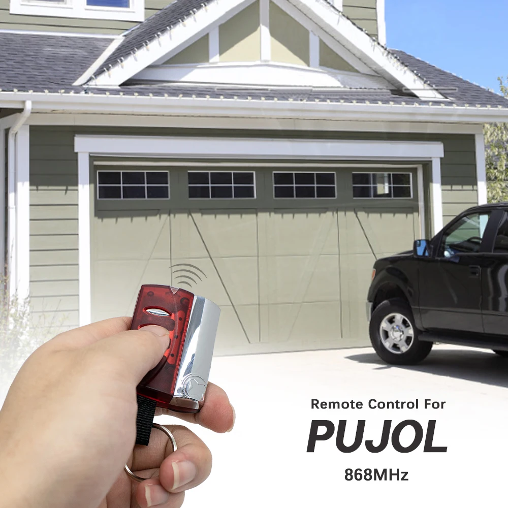 PUJOL MARTE 3 868MHz Rolling Code Garage Door Remote Control Compatible with PUJOL MARTE 1 Gate Controller