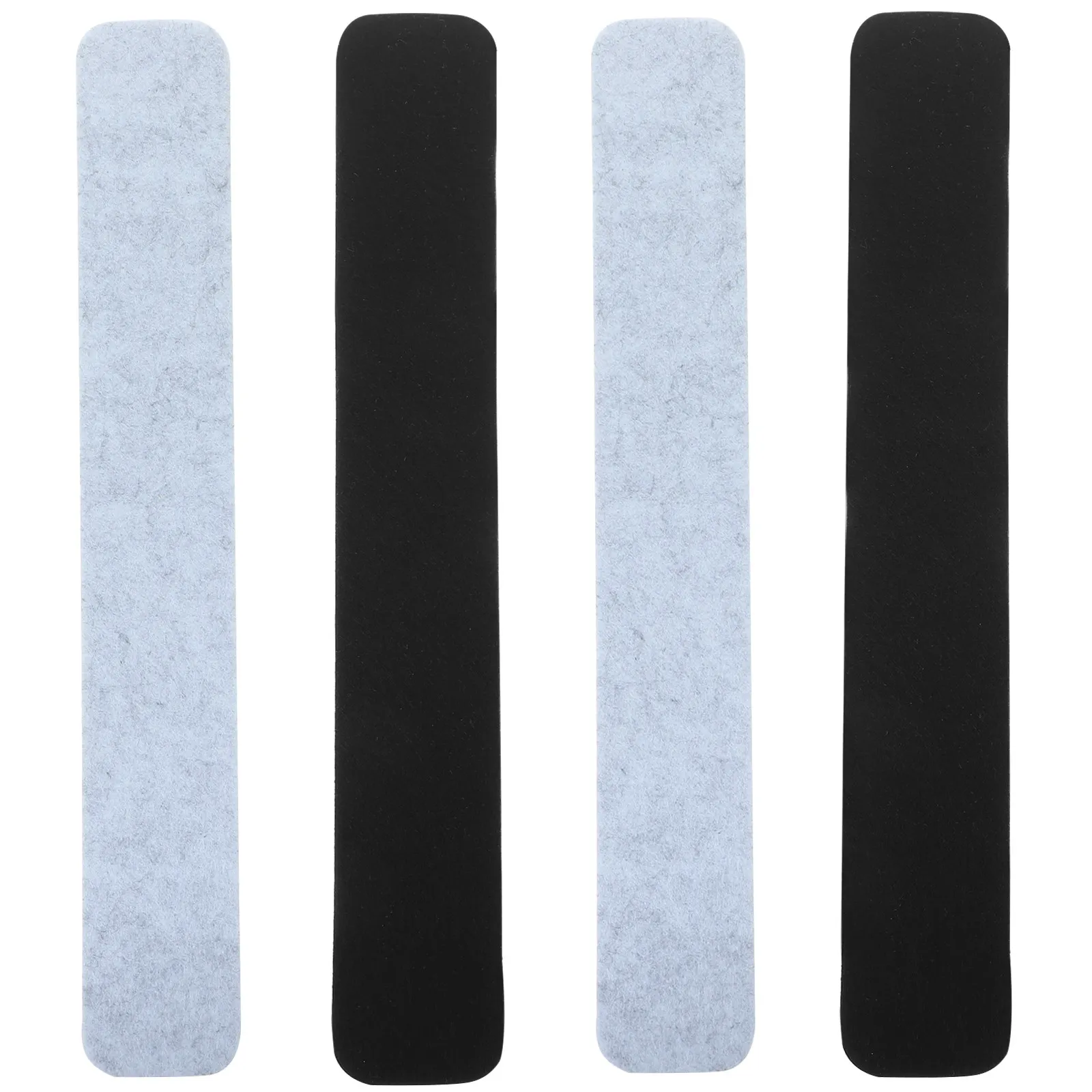 4Pcs Felt Bulletin Board Strip Modern Minimalist Design Self Adhesive Wall Mounted Pin Board for Notes Photos Announcements