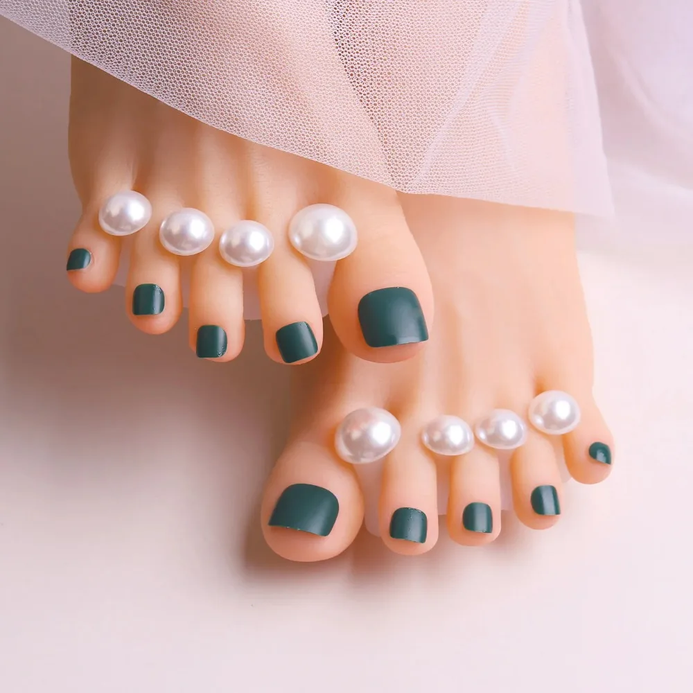 卸売ホワイトパールソフトシリコンつま先セパレーター（ネイルポリッシュ用）、足用つま先スペーサーセット、ネイルポリッシュを塗ったり、爪を修復したりするためのもの