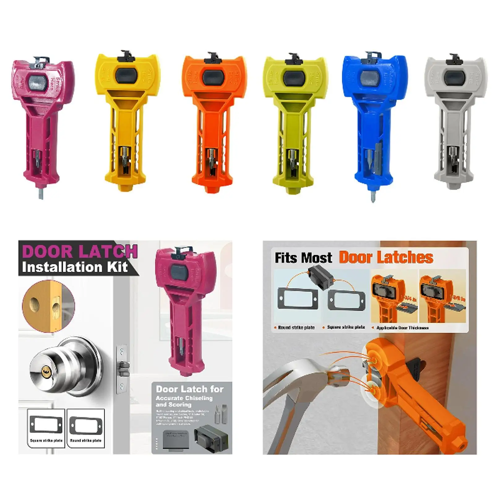 Door Latch Installation Kit Multifunctional Professional Sturdy Mortise Tool