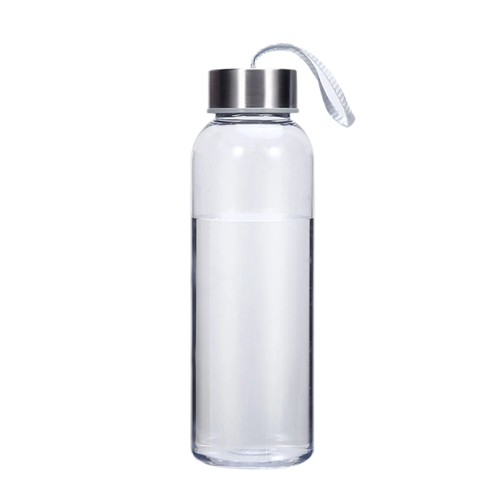 Transparent Plastic Water Cup Large Capacity Classic Style Student Bottle for Shopping Fitness Home Office