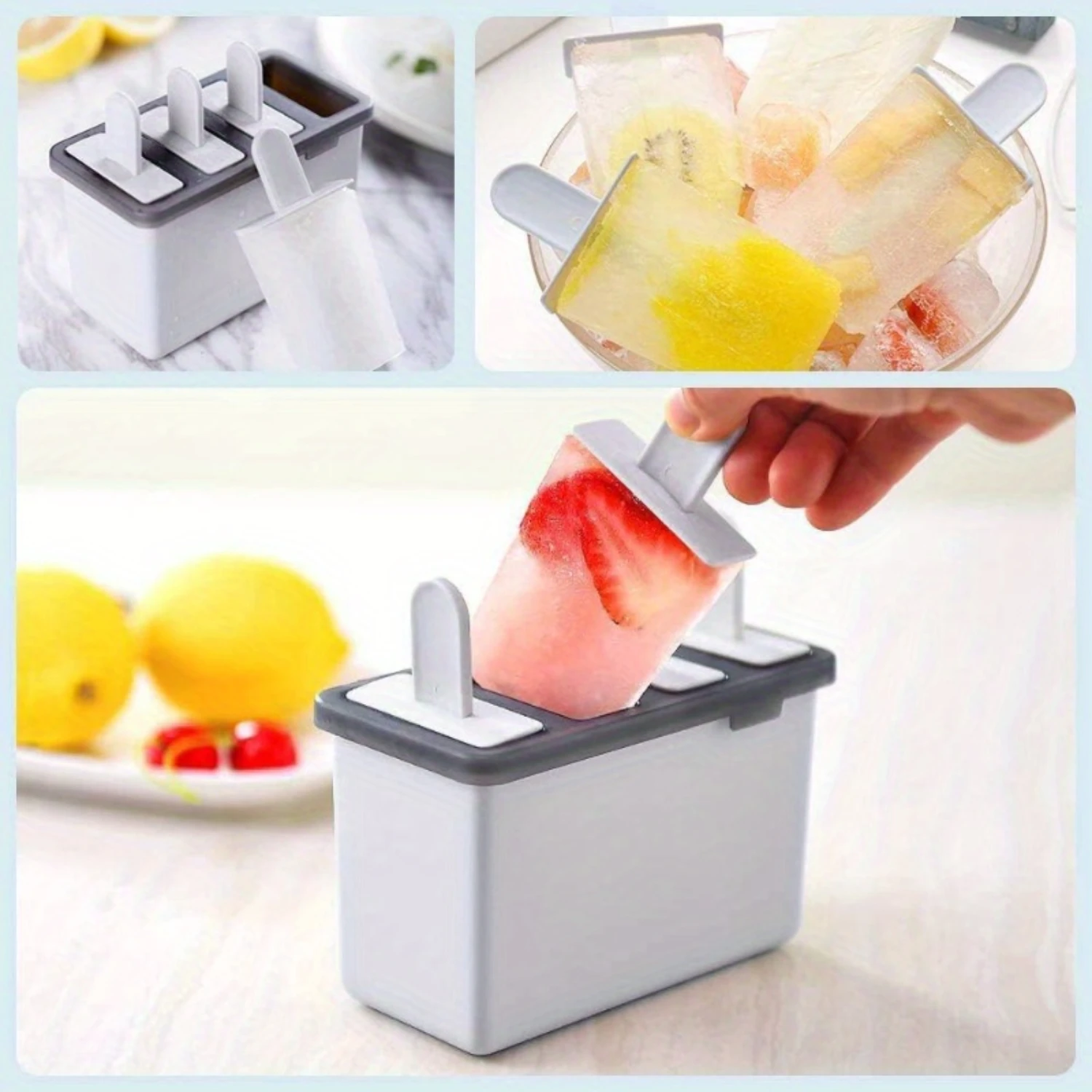 

1pc, Popsicle Mold, Creative Popsicle Mold, Plastic Popsicle Mold, Ice Cream Mold, Ice Cube Box, Household Popsicle Mold, Safet