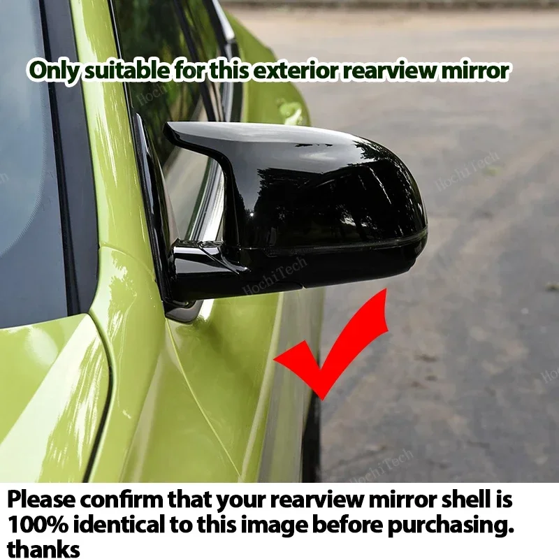 1 pair Real Carbon Fiber Side Case Trim Car Rearview Mirror Caps for BMW X3M F97 X4M F98 2019-2024 X5M F95 X6M F96 2020-2024