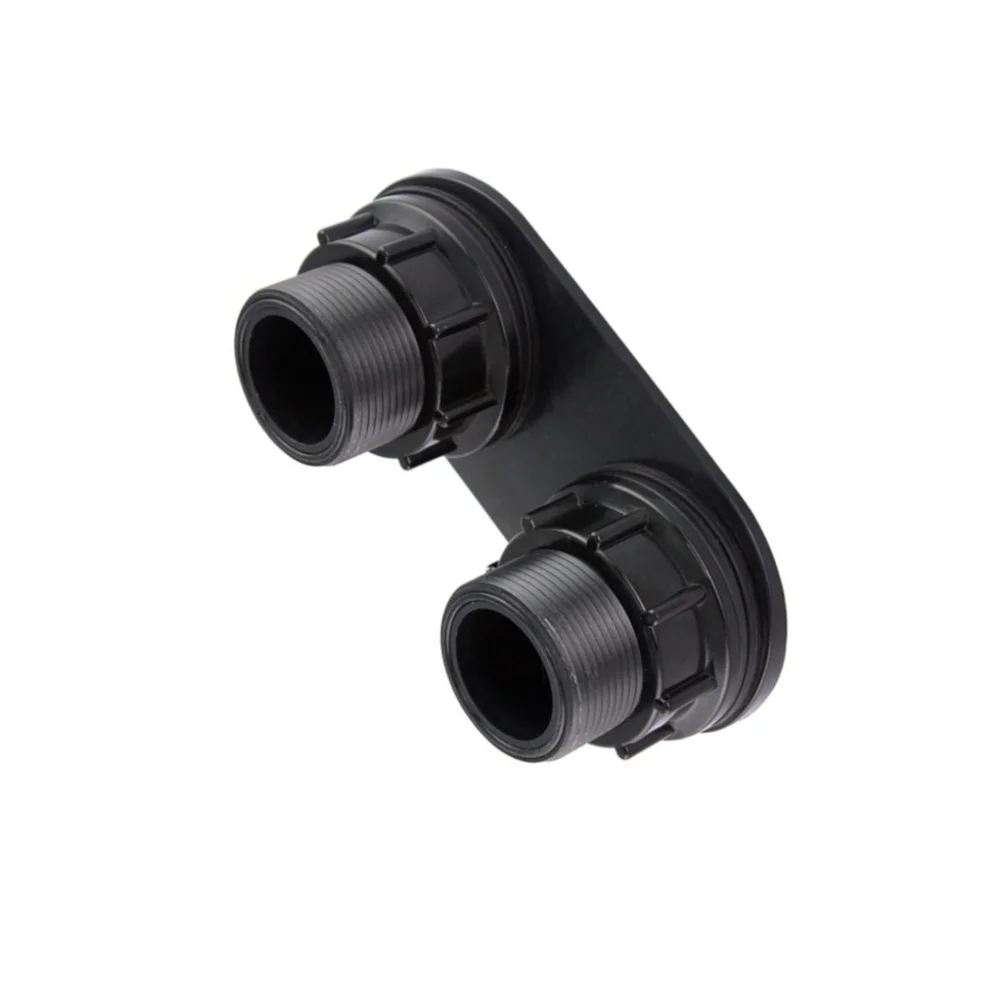 Side outlet connector for swimming pool sand filters constructed from PP to resist degradation from and UV exposure