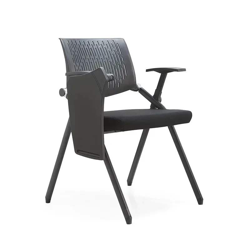 Folding Training Chair with Table Board, Conference Table and Chair Integrated Stool, Office Chair with Writing Board