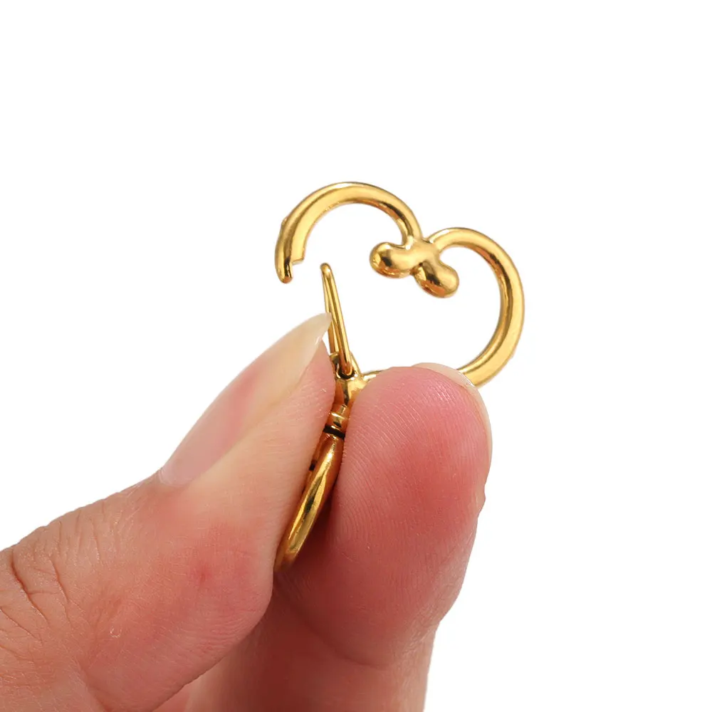 2 Stück Edelstahl-Drehkarabinerhaken, Schlüsselanhänger-Verschlüsse für Schmuck, Taschen, Schlüsselanhänger, Hängeverbinder, Hundekettenschnallen, Zubehör – Detail 4