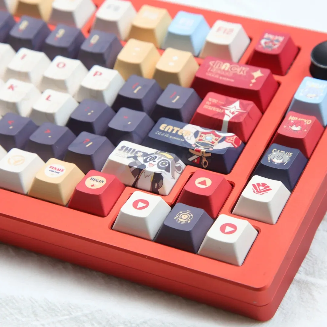 MAIMOOO Honkai: Star Rail Keycaps Cherry Profile PBT Thermal Sublimation Custom Anime Game Keycap for Mechanical Keyboard