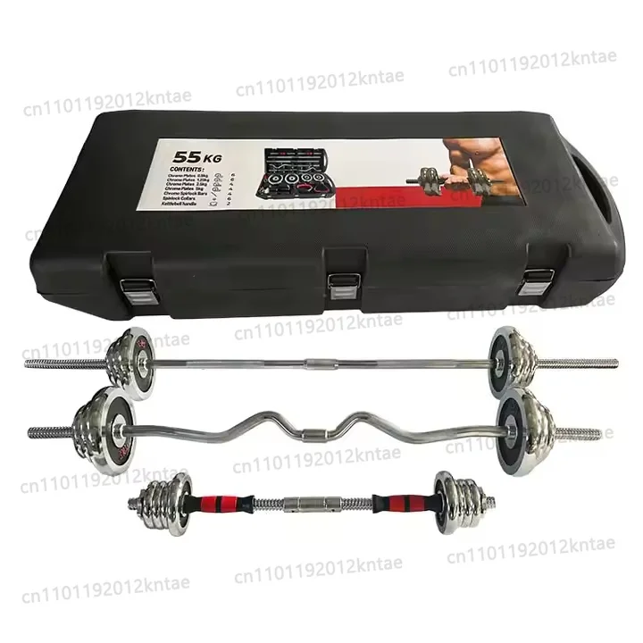 Adjustable Dumbbell High Quality 55kg Chrome Cast Iron Adjustable Dumbbell Set Wholesale Chrome Barbell S9dc0e5d13e77462080c51ff88e72798be