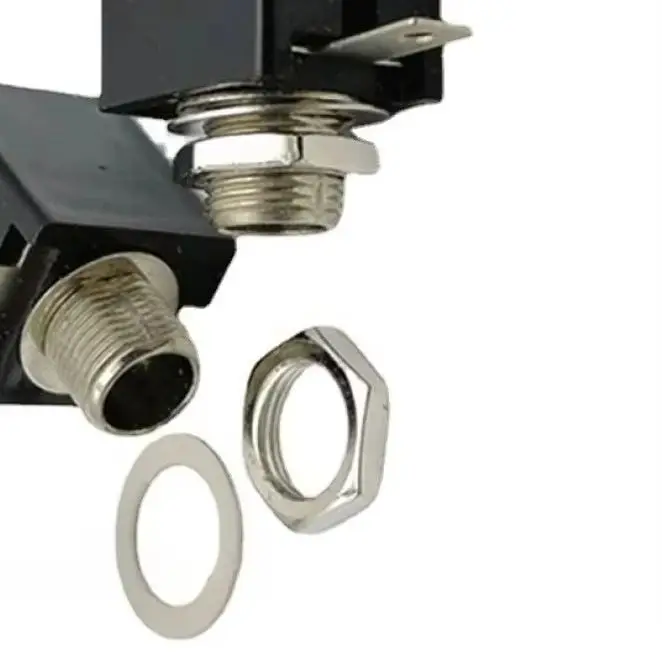 

10Pcs Microphone Female Audio Socket Jack Connector Zinc Alloy Plug Vertical 3Pin 6.35mm Mono Female Socket for Audio Equipment