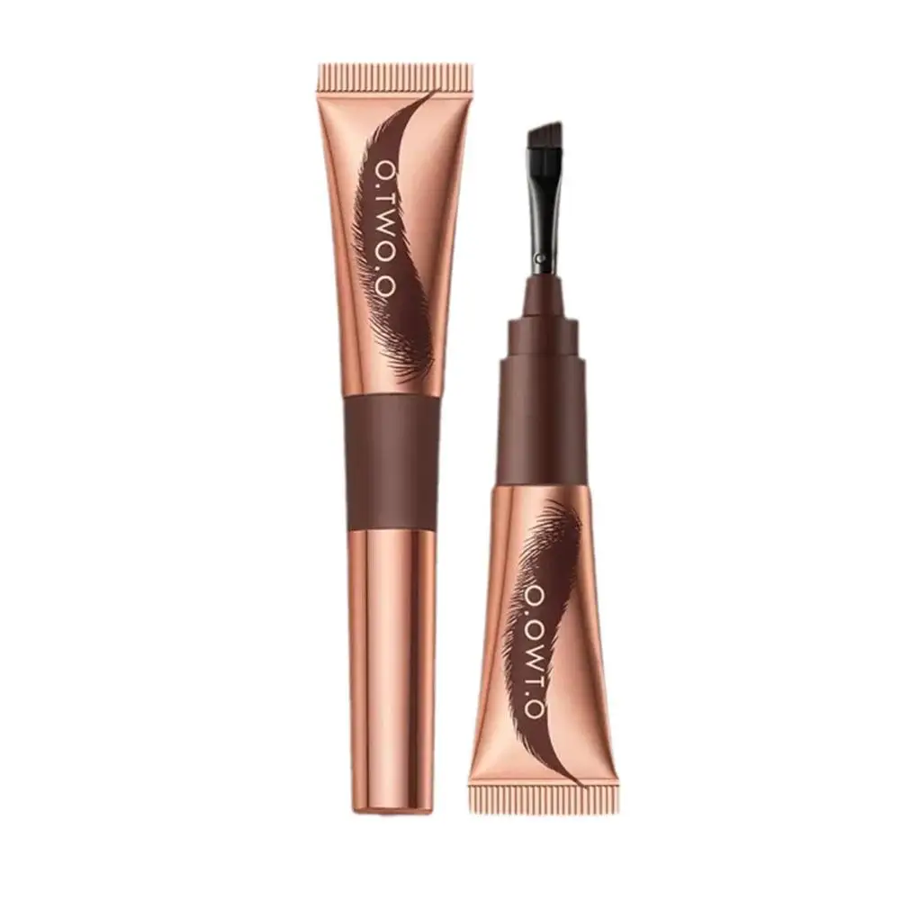 2 Colors Brown Eyebrow Cream Enhancers Waterproof Long-lasting Tinted Dye Gel Liquid Air-cushion Eyebrows Brows Makeup N6z9