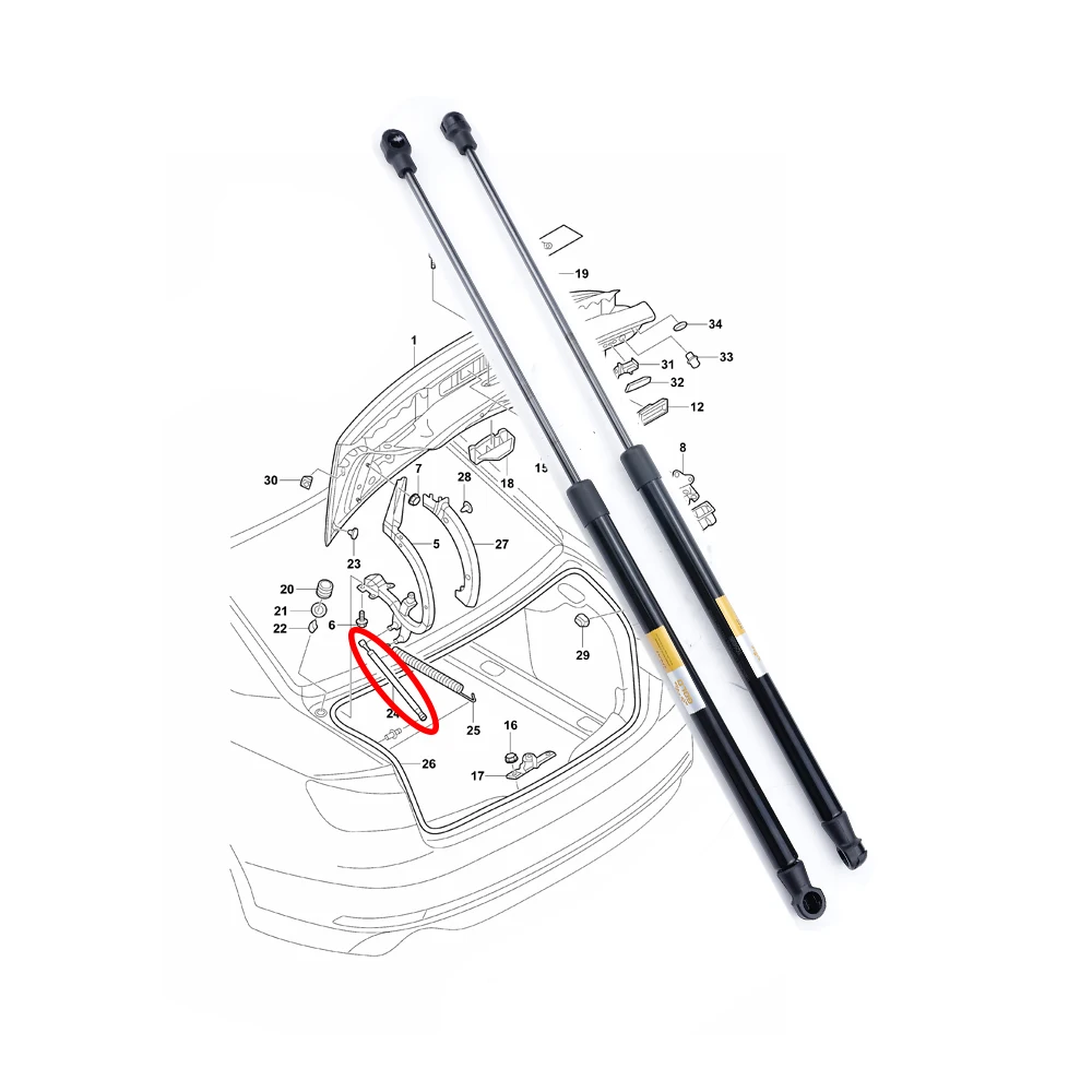 

2 шт. газовая пружина багажника автомобиля для AUDI A4 B9 8W2 8WC S4 8W5827919 опорная стойка задней двери автоаксессуары