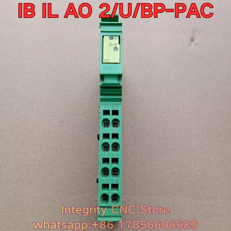 Second-hand IB IL AO 2/U/BP-PAC PLC module 2861467 functional test is normal