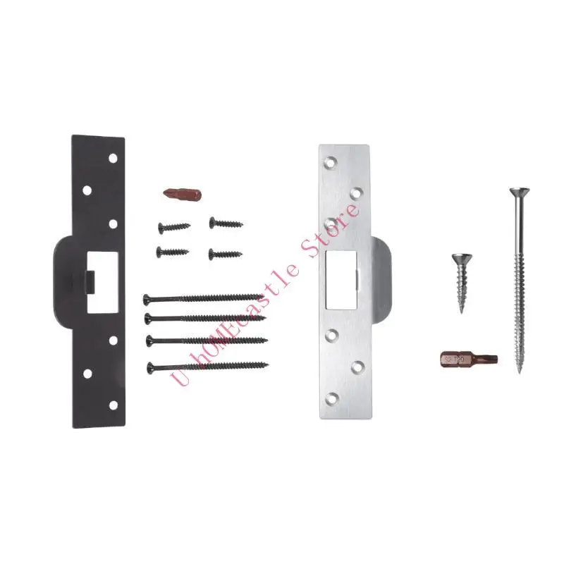 63HF Oversized Door Frame Reinforcement Plate Extended Lip Repairs Holes Conceals Damaged Areas