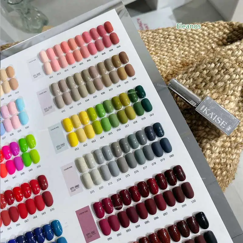 Eleanos High End 128pcs TPO Free Gel Nail Polish Set For Manicure Nail Art Salon 15ml Soak Off UV LED Gel Glitter Varnish Kit