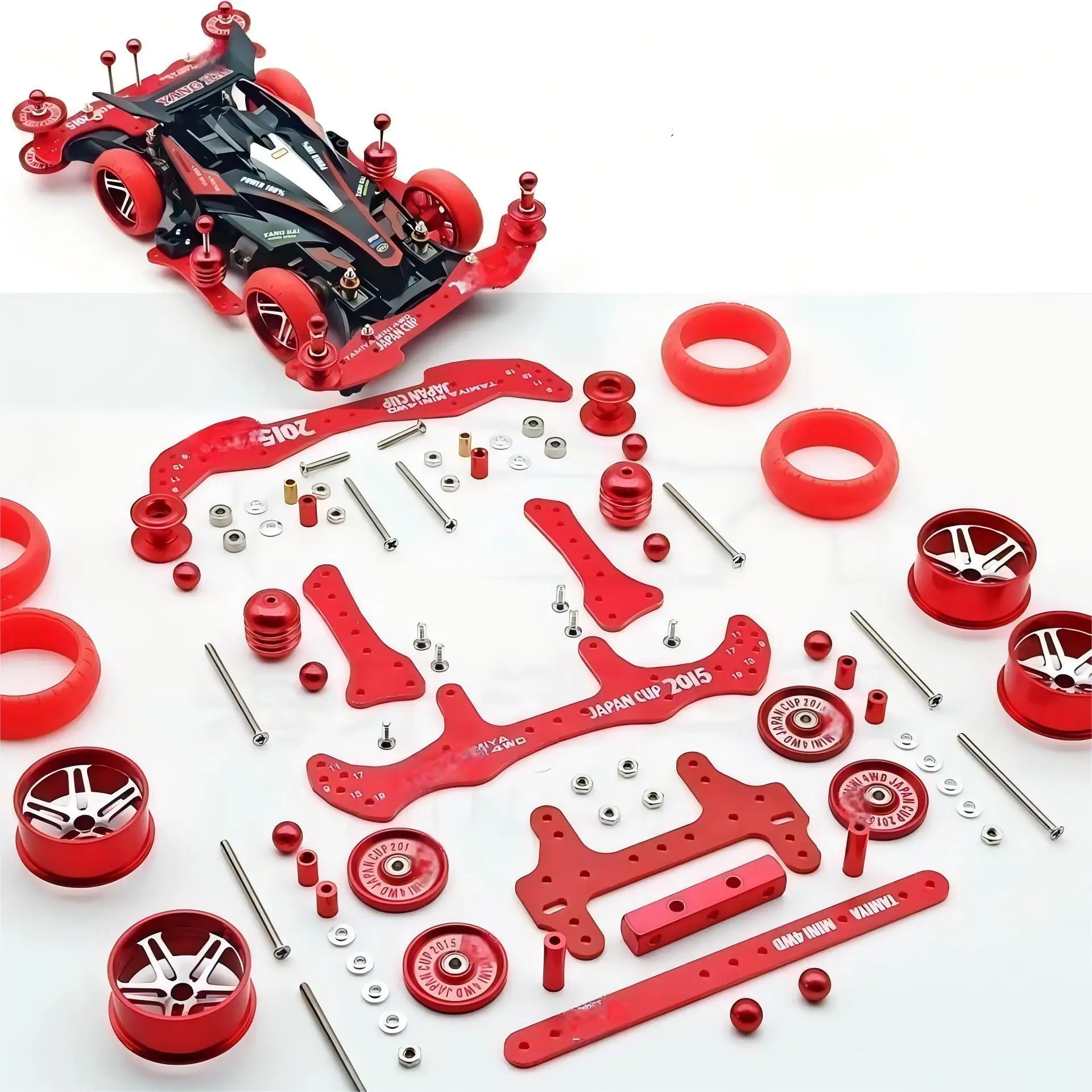 

Обновление шасси MA AR FMA: основание из алюминиевого сплава, передние и задние детали из углеродного волокна — комплект обновления Mini 4WD