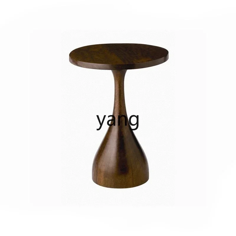 LMM retro bedside table small coffee table wabi wind living room small round table shelf corner