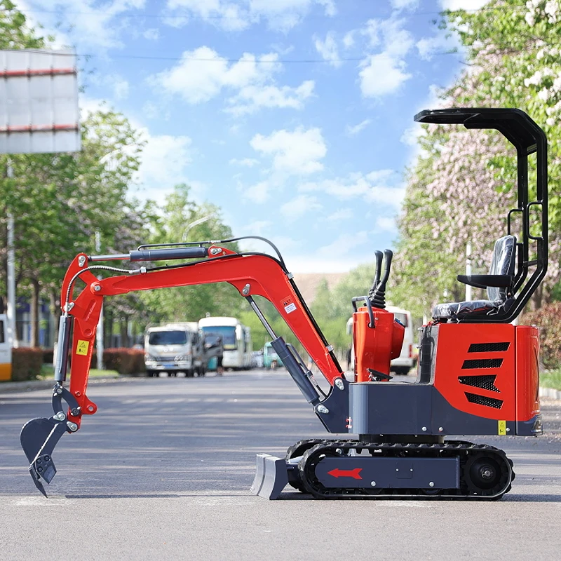 1 tona 1000kg Mini koparka mała maszyna mikro Crawler Bagger hurtowa wielofunkcyjna przenośna koparka