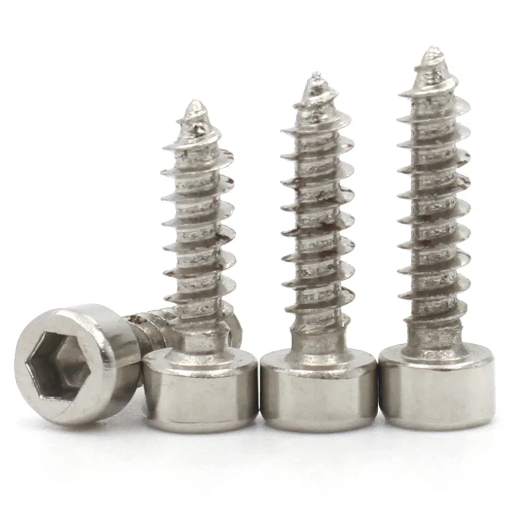 Hex Hexagon Socket Cap M2 M2.6 M3 M3.5 M4 M5 M6 Self-tapping Screw 8.8 Grade Black/nickel Zinc Allen Screw For Speaker