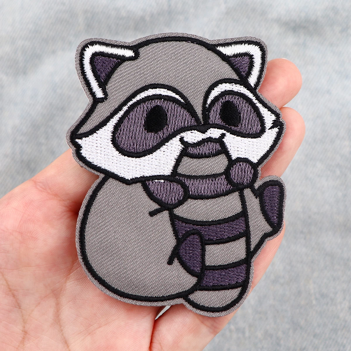 Lovely Raccoon Patch Iron On Patches For Clothing Stickers Embroidered Patches On Jackets DIY Clothes Stripes For Childrens