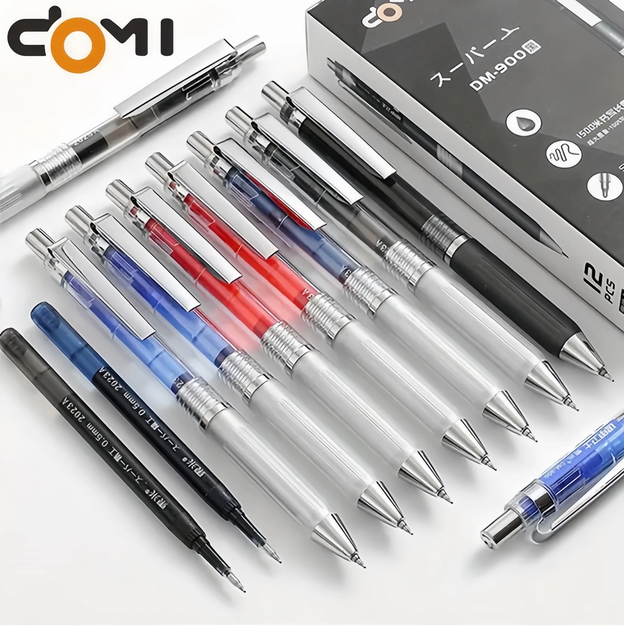 

5 High-Quality Gel Pens, 0.5mm Fine Point Black Pens, Comfortable Grip, Quick-Drying, Suitable for Exams, Writing, and Signing