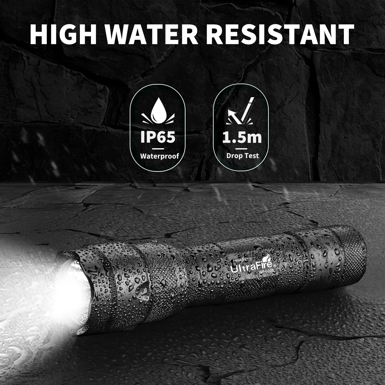 UltraFire WF-502B EDC Led Flashlight 18650 Camping Torch 10W Fishing Lantern 1000 Lumen Outdoor Flash Tactical Hunting Lights