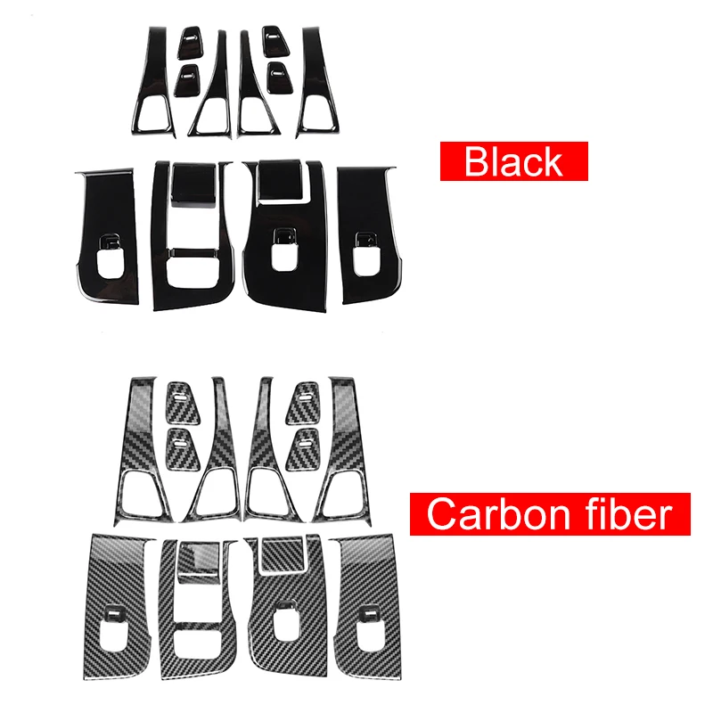 اكسسوارات ل تسلا نموذج 3 Y 2021 2022 2023 2024 2025 زجاج نافذة السيارة رفع التبديل غطاء أزرار الباب مسند الذراع لوحة الكسوة