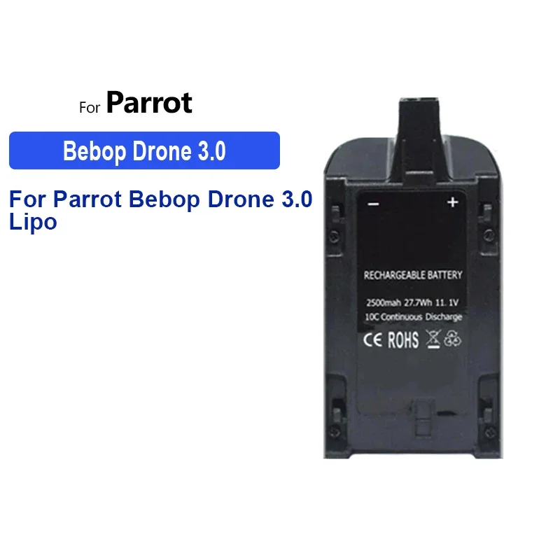 2000mAh-2500mAh Battery For Parrot Bebop Drone 3.0 2.0 Lipo Battery Upgraded Lipo Outdoor Drone Backup Bateria